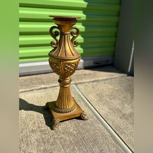 Elegant Gold Candle Holder